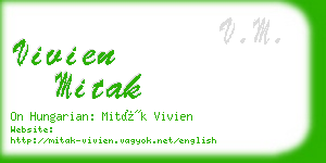 vivien mitak business card